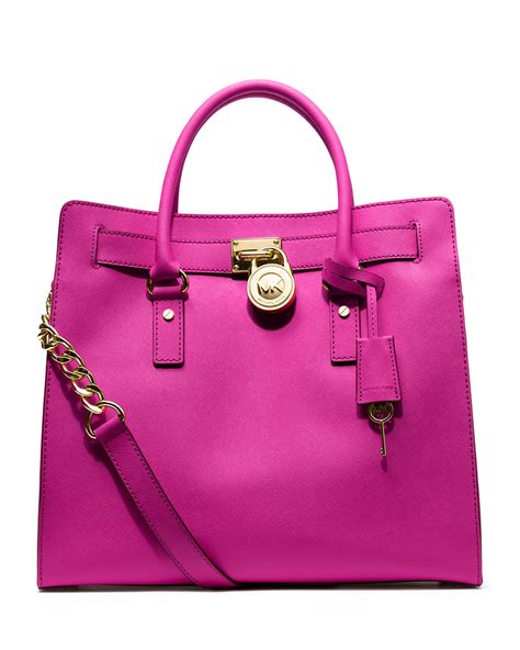 michael kors top zip tote raspberry|largest michael kors tote.